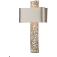 David Hunt Lighting CRO07 Croc 1 Light Wall Light In Bronze With Almond Cream Shade