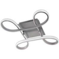 M4990 Knot 4 Light LED Semi Flush Ceiling Light In Silver And Chrome