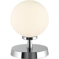 Dar Lighting ESB4150-02 Esben Touch Table Lamp In Polished Chrome With Opal Glass