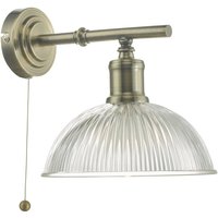 Dar DAR0775 Dara 1 Light Wall Light In Antique Brass
