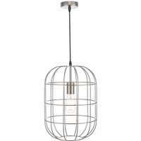 Dar EUD0146 Eudora 1 Light Ceiling Pendant In Satin Nickel