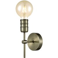 Franklite FL2407-1 1 Light Wall Light In Antique Brass
