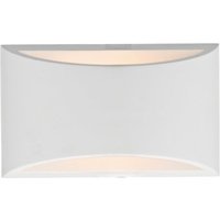 Dar HOV072 Hove White Plaster 1 Light Small Wall Light