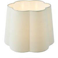 Dar Lighting Jordana Scalloped Ivory Cotton Shade JOR1102