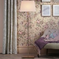Laura Ashley Bartley Floor Lamp In Antique Brass With Shade LA3756684-Q