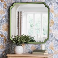 Laura Ashley Martham Mirror In Smoked Green Finish 65 X 65cm LA3756688-Q