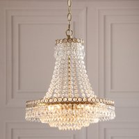 Laura Ashley Enid 5 Light Ceiling Chandelier In Matt Antique Brass Finish LA3756713-Q