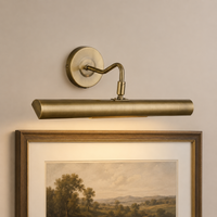 Dar ONE6775 Onedin Antique Brass Wall Picture Light