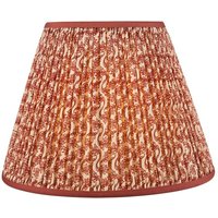 Dar Lighting Esther Red Cotton Empire Shade 35cm