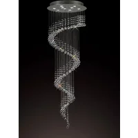 Diyas IL31374 Colorado Multi- Spiral Crystal Ceiling Semi-Pendant Light