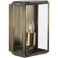 Searchlight 8204AB Outdoor Lighting Antique Brass Finish Glass Lantern