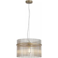 Searchlight Swizzle Ceiling Pendant Light In Gold Finish With Champagne Rods 40cm 55621CP
