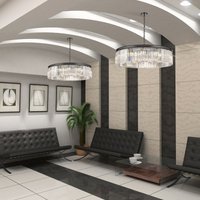 Franklite Perdita 12 Light Ceiling Pendant Light In Matt Black Finish FL2413-12