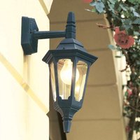 Elstead PRM2 BLACK Parish 1 Light Exterior Mini Down Wall Lantern In Black