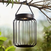 Tropic Solar Hanging Lantern or Table Lamp in Matt Black Finish 106477 Tropic Solar Hanging Lantern or Table Lamp in Matt Black Finish 106477