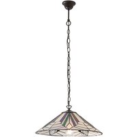 Interiors 1900 63938 Astoria Tiffany Large 1 Light Ceiling Pendant Light With Shade Interiors 1900 63938 Astoria Tiffany Large 1 Light Ceiling Pendant Light With Shade