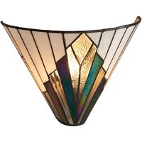 Interiors 1900 63940 Astoria Tiffany 1 Light Wall Light With Shade Interiors 1900 63940 Astoria Tiffany 1 Light Wall Light With Shade