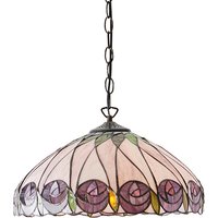 Interiors 1900 64176 Hutchinson Tiffany Medium 1 Light Ceiling Pendant Light In Dark Bronze Interiors 1900 64176 Hutchinson Tiffany Medium 1 Light Ceiling Pendant Light In Dark Bronze