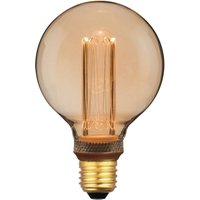 Globe Edison Screw Vintage LED Filament 3.5 watt Bulb With Amber Finish - Dimmable Globe Edison Screw Vintage LED Filament 3.5 watt Bulb With Amber Finish - Dimmable