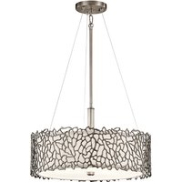 Silver Coral 3 Light Dual Mount Ceiling Pendant Light KL-SILVER-CORAL-P-A Silver Coral 3 Light Dual Mount Ceiling Pendant Light KL-SILVER-CORAL-P-A