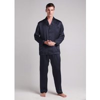 LILYSILK Uomini Pigiama Donna Seta Blu Scuro 100% Seta Naturale Grande Qualità Morbida Romanticismo Il Prodotto Più Richiesto Dai Nostri Utenti L