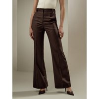 LILYSILK Pantaloni Di Seta Donna Vita Alta E Forma Drittacura Semplice Cura Semplice Elementi Essenziali Del Guardaroba Caffè Scuro 44
