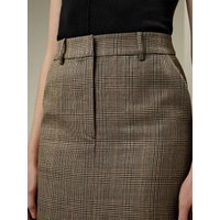 LILYSILK Gonne Di Seta Spacco Frontalemiscela Di Seta E Lana Miscela Di Seta E Lana Silhouette Lusinghiera Abbigliamento Da Completo Lino 40