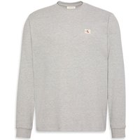 Calvin Klein Jeans Waffle Crew Neck Sweatshirt In Grey - M