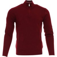 Kenrow Ultan Half Zip Knitted Jumper In Red - S