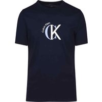 Calvin Klein 2tone Ck Graphic T-Shirt In Blue - M