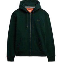 Essential Zip Logo Hoodie In Dark