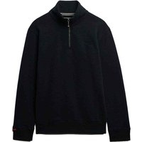 Henley Half Zip Sweatshirt In Dark Navy