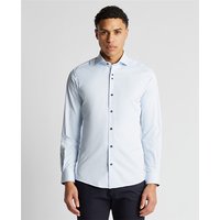 Remus Uomo Tapered Fit Cotton-Blend Stretch Shirt In Light Blue - 15