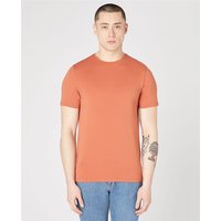 Remus Uomo Tapered Fit Cotton-Stretch T-Shirt In Dark Orange - M