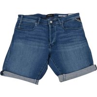 Replay Power Stretch Denim Shorts In Lt Blue - 30