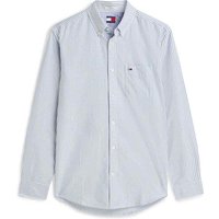 Tommy Jeans Stripe Oxford Shirt In Blue - 3XL