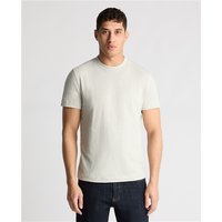 Remus Uomo Tapered Fit Cotton Crew Neck Tee In Light Grey - M