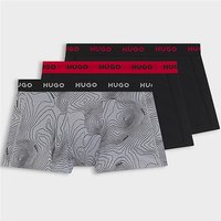 Hugo Red Triple Pack Trunks In Grey - 2XL