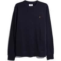 Farah Hemming Crew Neck Sweatshirt In Navy - XS