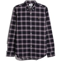 Farah Brewer Organic Check Shirt In Purple - M