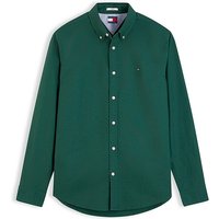 Tommy Jeans Regular Oxford Shirt In Dk Green - S