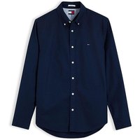 Tommy Jeans Regular Oxford Shirt In Navy - XS