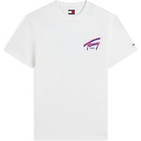 Tommy Jeans Sing Backprint Tee In White - XL