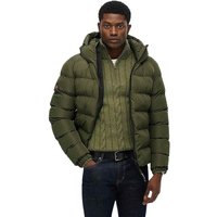 Superdry Hooded Sports Jacket In Dark Green - 3XL