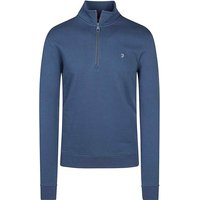 Farah Classic Harry 1/4 Zip Sweatshirt In Dark Blue - 2XL