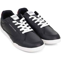Tommy Hilfiger Low Pro Cupsole Perferated Leather Sneaker In Navy - 42