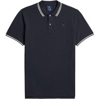 Gstar Dunda Slim Stripe Polo In Navy And White - XL