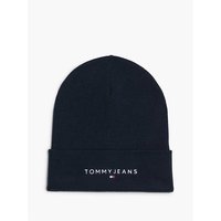 Louis Boyd Enjoy 50% Discount on Tommy Hilfiger Navy Linear Logo Beanie One Size