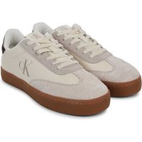 Calvin Klein Jeans Classic Cupsole Lace Up Sneakers In Cream - 41