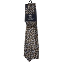 1880 Club Youth Tie And Pocket Square In Gold - One